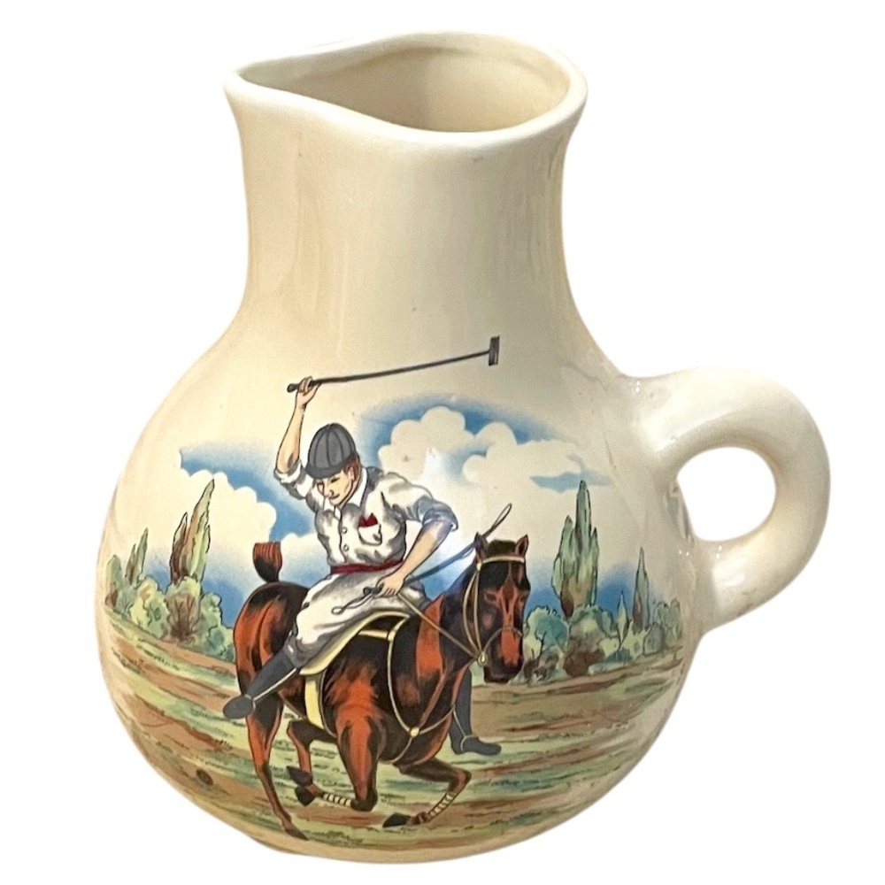 Vintage‎ Lord & Taylor Ceramic Polo Player Pitcher